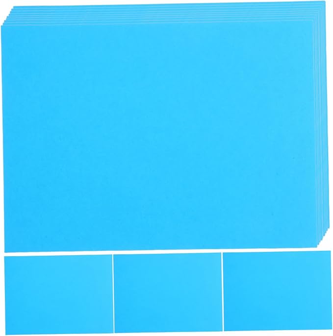 100pcs Colored Printer Paper Smooth Surface Fast Drying Copy Paper for DIY Craft Printing Office Use Blue