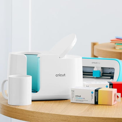 Cricut Blank Mug, Ceramic-Coated, Dishwasher & Microwave Safe, 15 Oz Sublimation Ready Mugs, Ideal for Crafts and Printing, 6 Count, White