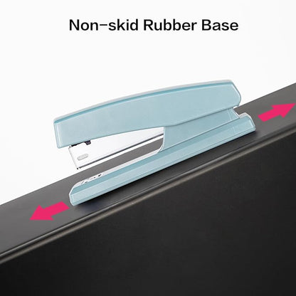 Deli Stapler, Desktop Staplers with 640 Staples, Office Stapler, 25 Sheet Capacity, Blue