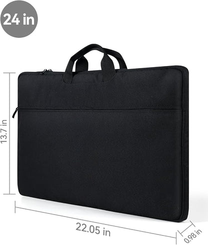 UPERFECT Laptop Sleeve 24-inch for Laptop/Portable Monitor/Notebook/Tablet with Large Capacity Side Pockets & Durable Handle-Waterproof/Shockproof-Padded Compartments-Zippered Accessory Storage