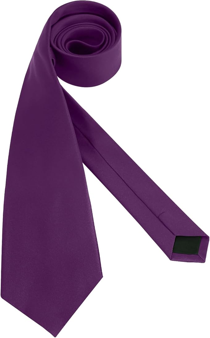 Men's Ties Solid Pure Color 3.15" (8CM) Necktie Plain Formal Business Wedding Black Ties For Men