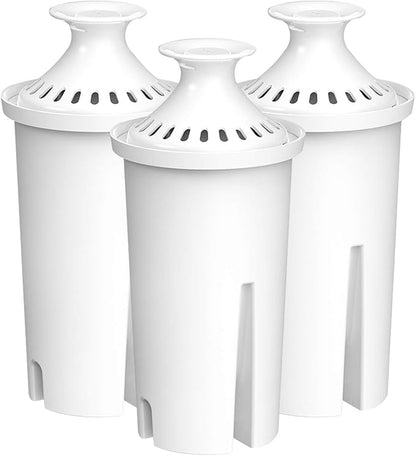 Filterlogic NSF Certified Pitcher Water Filter, Replacement for Brita® Water Filter Pitchers, Dispensers, Classic 35557, OB03, Mavea® 107007 and Amazon Basics® 10-Cup Pitcher (Pack of 3)