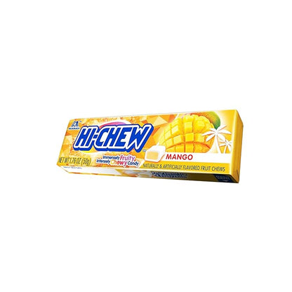 HI-CHEW Mango Sticks, 15-Pack, Soft & Chewy Candy, 1.76oz Each, Bulk Candy Individually Wrapped - Made with Immensely Juicy Fruity Flavors