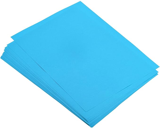 MECCANIXITY 75 Sheets A4 Colored Print Copy Paper 5.8" x 8.3" Origami Paper Printer Paper 80gsm for Printing, Document Copying, Art Craft,Lake blue