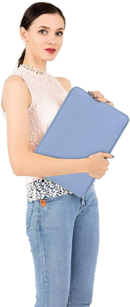 MOSISO Laptop Case 13.3 inch, 13-13.3 inch Laptop Sleeve Bag Compatible with MacBook Air/Pro 13/Pro 14 M5 M4 M3 M2 M1, HP Dell ASUS Lenovo, Neoprene Computer Sleeve Bag with Small Case, Serenity Blue