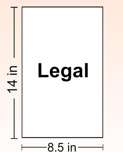8.5” x 14” Cream Copy Paper, 28lb Bond/70lb Text, 104gsm – Colored Printer Paper with Smooth Finish – Versatile and Flexible Computer Paper, Available in 500, 2,500, and 5,000 Sheets (5000)