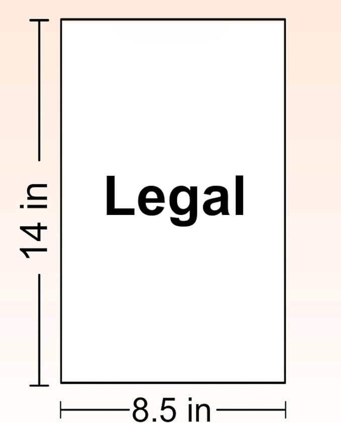 8.5” x 14” Cream Copy Paper, 28lb Bond/70lb Text, 104gsm – Colored Printer Paper with Smooth Finish – Versatile and Flexible Computer Paper, Available in 500, 2,500, and 5,000 Sheets (2500)