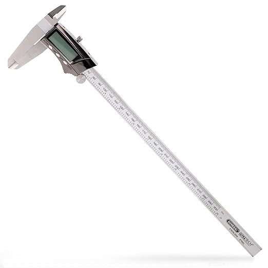 General Tools Digital Caliper 14712 - 12" Caliper Measuring Tool - Stainless Steel Ruler