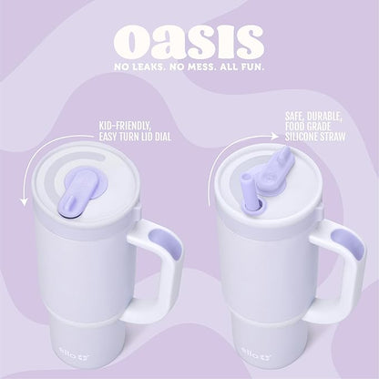 Ello Oasis 18oz Stainless Steel Tumbler - Preppy Cherries