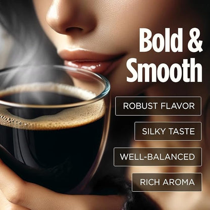 VitaCup Extra Shot Strong Coffee Pods, Bold & Intense Dark Roast w/Espresso Shot, High Caffeine, Vitamin B12, Antioxidants, Recyclable Single Serve Pod Compatible w/Keurig K-Cup Brewers, 16ct