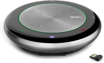 Yealink CP700 Bluetooth Speakerphone with Dongle Teams Certified, Portable Conference Speaker and Microphone for Meeting, Softphone, Unified Communications Platforms,360° Voice Pickup,9H Talk Time