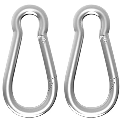 5.5IN Spring Snap Hook Carabiner,2PCS M14 Heavy Duty Galvanized Steel Carabiner Clip, 1350LBS Holding Capacity Spring Clips for Hammock Swing Outdoor Travel