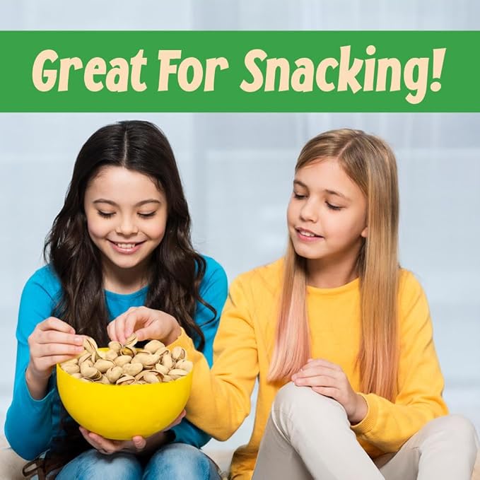 Sincerely Nuts Large Pistachios Roasted Salted in Shell 2LB Bag Healthy Snack Food Great for Cooking Source of Fiber, Protein, Vitamins Minerals Gourmet Flavor Kosher Gluten Free