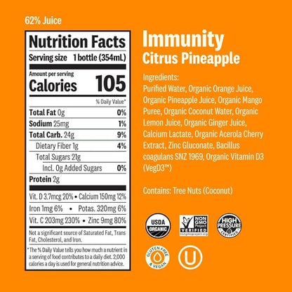 Suja 3-Day Cold-Pressed Juice Cleanse, Organic, Fresh Pressed Juice with No Added Sugar, Supports Immune & Digestive Health, Plant-Based, Gluten-Free & Beginner Friendly (3 Day Cleanse)
