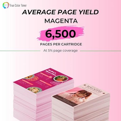 TCT TN436 Magenta Toner Cartridge - Compatible Replacement for Brother TN436M Magenta High Yield Works with Brother HL-L8260CDW L8360CDWT L8360CDW MFC-L8610CDW L8900CDW Printers (6,500 Pages)