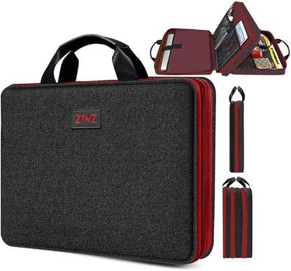 ZINZ Laptop Case 15 15.6 16 inch Sleeve, Expandable Computer Hand Bag with Multi-pockets Compatible with MacBook Pro 16 inch M4/M3/M2/M1, MacBook Air/Pro 15 inch and 15-16 inch Notebooks，B01RD01