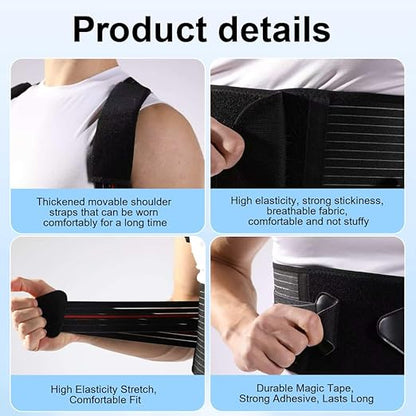 Posture Corrector for Women and men Adjustable Back Brace Posture Corrector For Back Pain Relief - Scoliosis, Hunchback, Spine Corrector Medium(waistline 27.5in-33.5in)