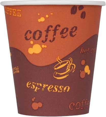 Karat 10 oz Paper Hot Coffee Cups [1000 ct] Disposable, Leak-Resistant Double Poly-Lined Cups for Hot Beverages, 90mm (C-K510)