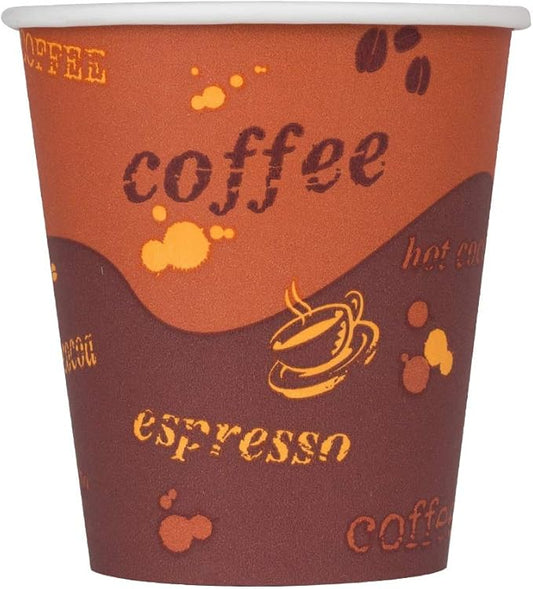 Karat 10 oz Paper Hot Coffee Cups [1000 ct] Disposable, Leak-Resistant Double Poly-Lined Cups for Hot Beverages, 90mm (C-K510)