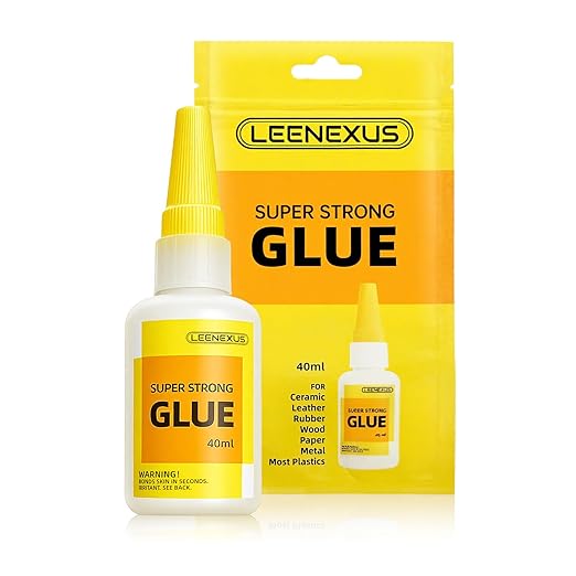Super Glue Clear Liquid, 40ML/1.35fl oz【Dual Molecular Action & Deep Micro-Penetration】Super Strong CA Glue for Wood Plastic Metal Etc, Thin Low-Viscosity Cyanoacrylate Instant Glue Quick Dry