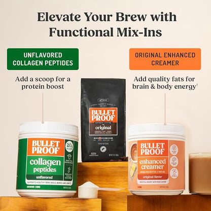Bulletproof The Mentalist Medium-Dark Roast Whole Bean Coffee, 5 Pounds (bulk), 100% Arabica Beans, Clean Coffee Tested for Toxins, Packaging May Vary