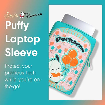 Sonix x Sanrio | Puffy Laptop Sleeve | 15-16 Inch, Quilted Pillow Puffer Laptop Carrying Case, Computer Sleeve | Pochacco Retro Vibes