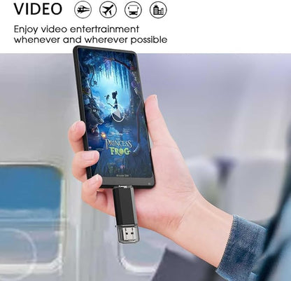 GoRAM 16GB (10 Pack) Dual Drive Go-Stick USB 3.0 + USB-C Type-C Flash Drive for Android Smartphones, Computers, MacBook, Tablets, PC (16GB)