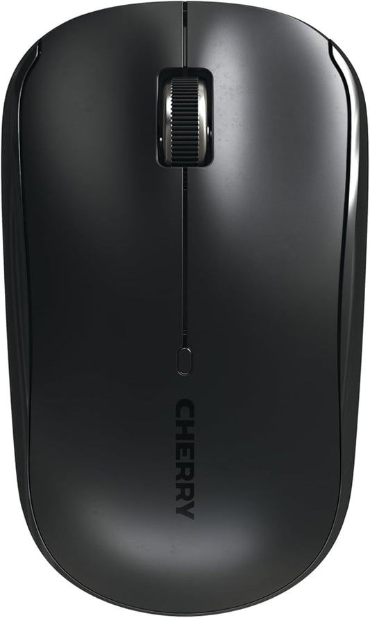 Cherry MW 2200 Compact Laptop Mouse with Nano USB Receiver and Carrying Pouch (Black)