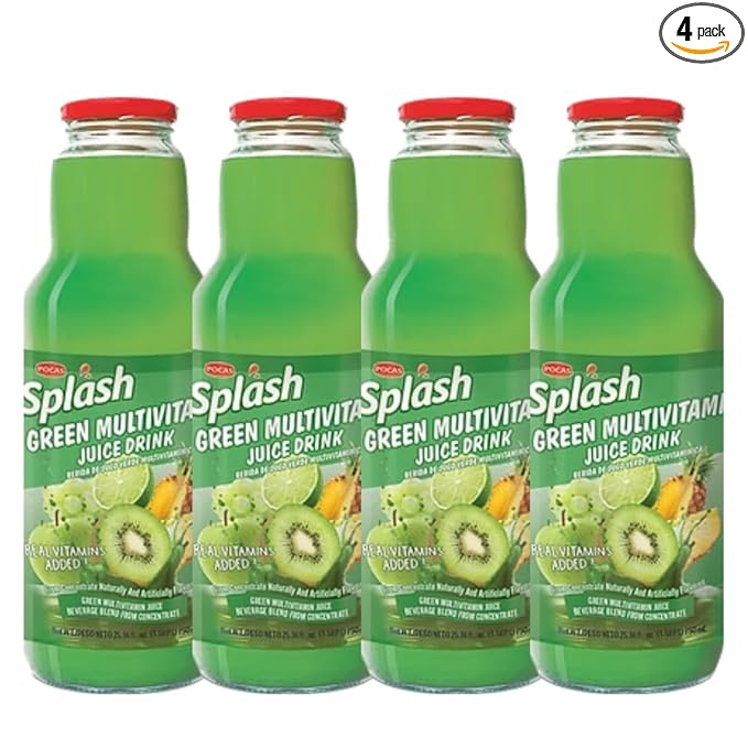 SPLASH Green Multivitamin Carrot Juice Drink 750ml, 4 Pack