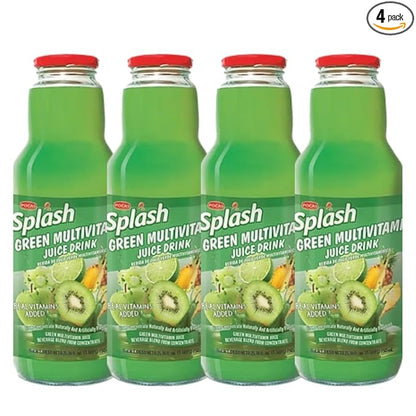 SPLASH Green Multivitamin Carrot Juice Drink 750ml, 4 Pack