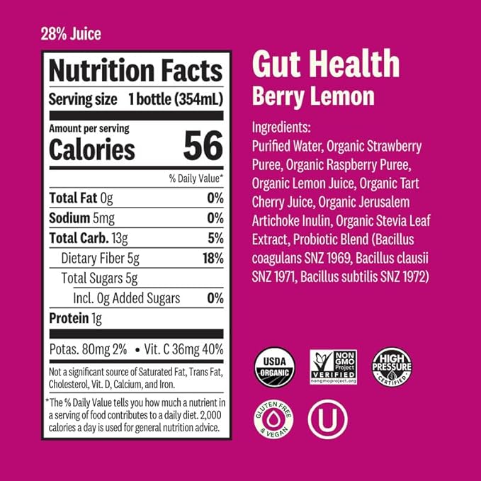 Suja 3-Day Cold-Pressed Juice Cleanse, Organic, Fresh Pressed Juice with No Added Sugar, Supports Immune & Digestive Health, Plant-Based, Gluten-Free & Beginner Friendly (3 Day Cleanse)