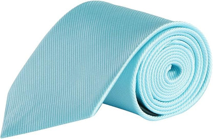 QBSM Mens Solid Polyester Textile Neckties Pure Color Neck Ties