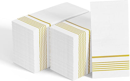 400 Pack Paper Napkins, Disposable Guest Towels Party Dinner Napkins Soft, Absorbent 3-Ply Hand Towels for Bathroom, Wedding and Events