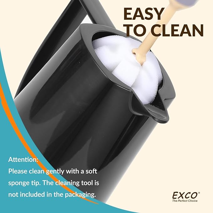 EXCO 1.0L / 34Oz Premium Thermal Coffee Carafe, Glass Lined Insulated for Keeping Hot Liquids, Vacuum Coffee Tea Pot, Large Beverage Drink Container Dispensers, 12 Hour Heat 24 Hour Cold (White)