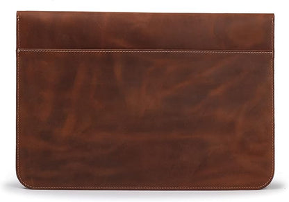 MegaGear Top Grain Leather MacBook Bag Laptop Sleeve for MacBook Pro and MacBook Air Case - 14 Inch - 13 Inch (M4, M3, M2, M2, M1, Pro & Max) - 13.3 Inch - iPad Pro 12.9 Inch - 2020 to 2024 Models