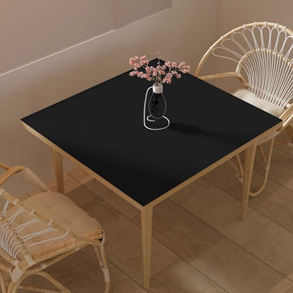 Table Protector for Dining Room Table - Can Be Used On Both Sides Waterproof and Easy to Clean Good Flatness Used for Dining Table(Black+Gray 54x54)