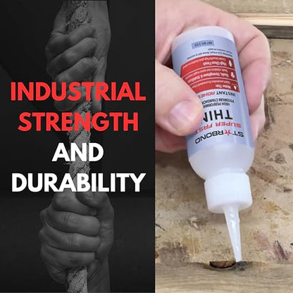 Premium Grade Cyanoacrylate (CA) Super Glue by Starbond - 16 oz. Complete Refill KIT (453g) - Super Fast Thin Adhesive, Precise Application for Woodturning, CA Finish, Woodworking, Hobby Models, Inlay
