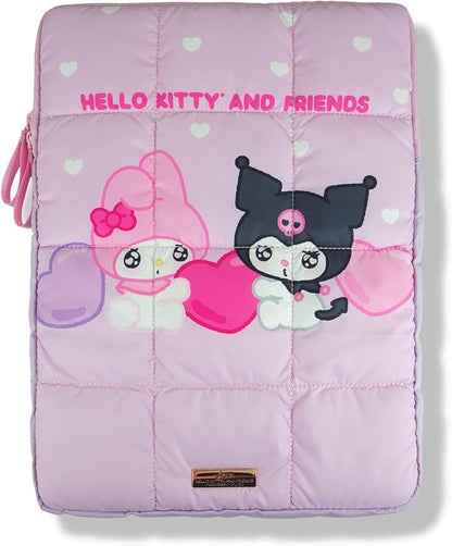 Sonix x Sanrio | Puffy Laptop Sleeve | 15-16 Inch, Quilted Pillow Puffer Laptop Carrying Case, Computer Sleeve | Kuromi & My Melody | Emokyun