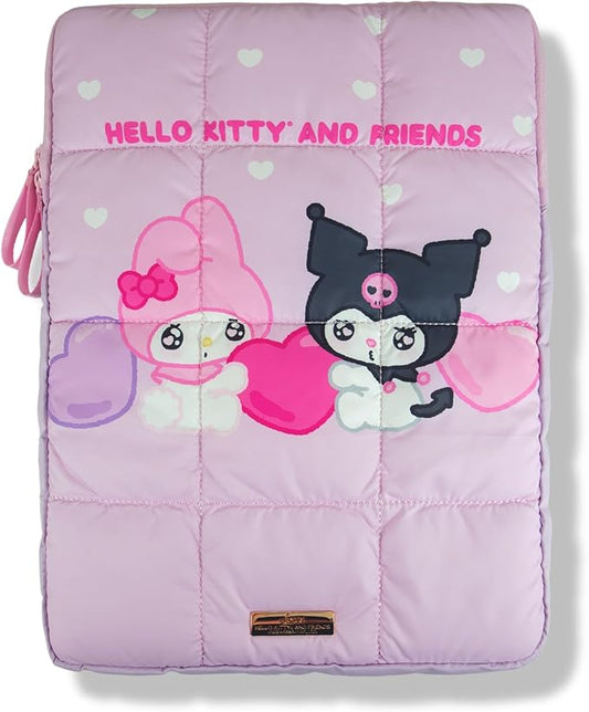 Sonix x Sanrio | Puffy Laptop Sleeve | 15-16 Inch, Quilted Pillow Puffer Laptop Carrying Case, Computer Sleeve | Kuromi & My Melody | Emokyun