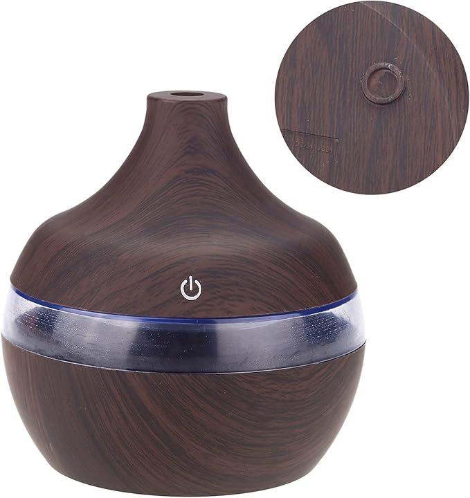 300ml Wood Humidifier, USB Electric Air Diffuser, Wood Humidifier, Essential Oil, Aromatherapy, Cool Mist, Humidifier Bedroom, Living Room,