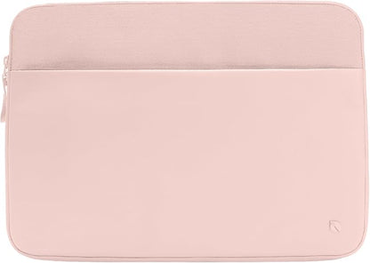 Incase A.R.C. Laptop Sleeve 14 Inch – MacBook Case with Faux Fur Lining, External Pocket – Fits MacBook Pro Air Lenovo Dell HP – Laptop Cover, Computer Case - Travel, Work, College - Peach