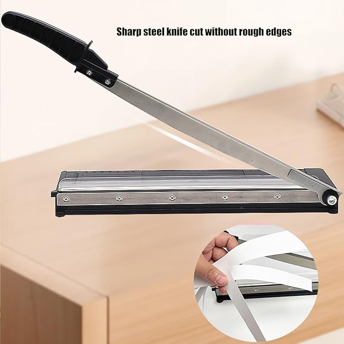 Multifunctional Paper Cutter with Accuracy Cutter 8 Sheets Photo Trimming Device for Office School and Home Use Office Paper Trimmer