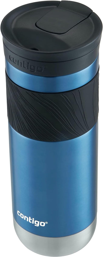 Contigo Byron Vacuum-Insulated Stainless Steel Travel Mug, 20oz - Leak-Proof Lid, BPA-Free, Blue Corn - Perfect Reusable Cup for Coffee or Water; hot and cold beverage holder