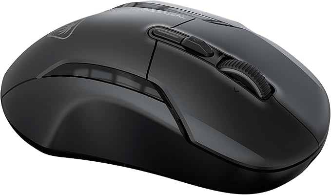 Turtle Beach Kone II Air – Wireless Ergonomic RGB Gaming Mouse, 350-Hr Battery, 26K DPI Optical Sensor, 100M Click Optical Switches, 21 Customizable Inputs, 4D Free-Spin Scroll Wheel – Ash Black