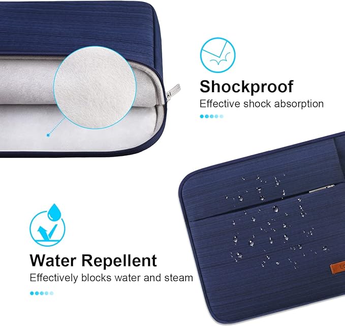 Lacdo Laptop Sleeve Case for 14 inch New MacBook Pro M5/M4/M3/M2/M1 Chips Pro Max A3434 A3112 A3401 A3185 A2918 A2992 2025-2021, 13.8" 13.5" Microsoft Surface Laptop 7th 6 5 4 3 Computer Bag, Blue