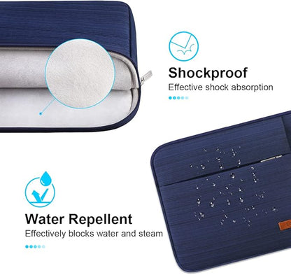 Lacdo Laptop Sleeve Case for 14 inch New MacBook Pro M5/M4/M3/M2/M1 Chips Pro Max A3434 A3112 A3401 A3185 A2918 A2992 2025-2021, 13.8" 13.5" Microsoft Surface Laptop 7th 6 5 4 3 Computer Bag, Blue