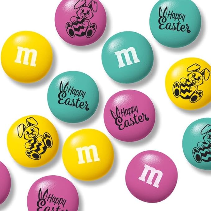 M&M'S WORLD Easter Milk Chocolate Candy Favors, Festive Spring Themed Treats in sharable favor packs, Perfect for Egg Hunts, Basket Fillers, Party Favors, and Seasonal Snacking