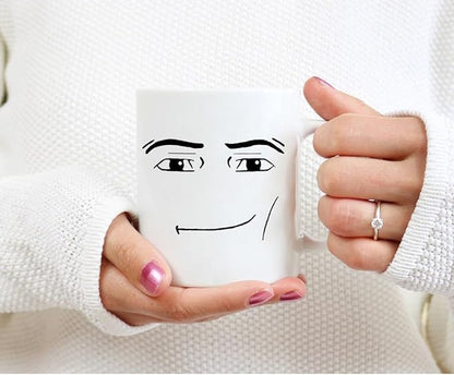 11-Ounce Novelty Face Mug | Funny & Unique Ceramic Coffee Cup for Men - The Perfect Humorous Gift for Birthday, Christmas & Anniversary Tea or Coffee Drinks