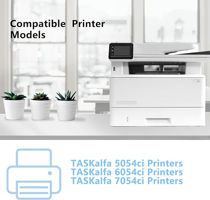 TK-8557 TK8557 High Capacity Black Cyan Yellow Magenta Toner Cartridge Replacement for Kyocera TK-8557K TK-8557C TK-8557M TK-8557Y Toner Compatible for Kyocera TASKalfa 5054ci 6054ci 7054ci Printers