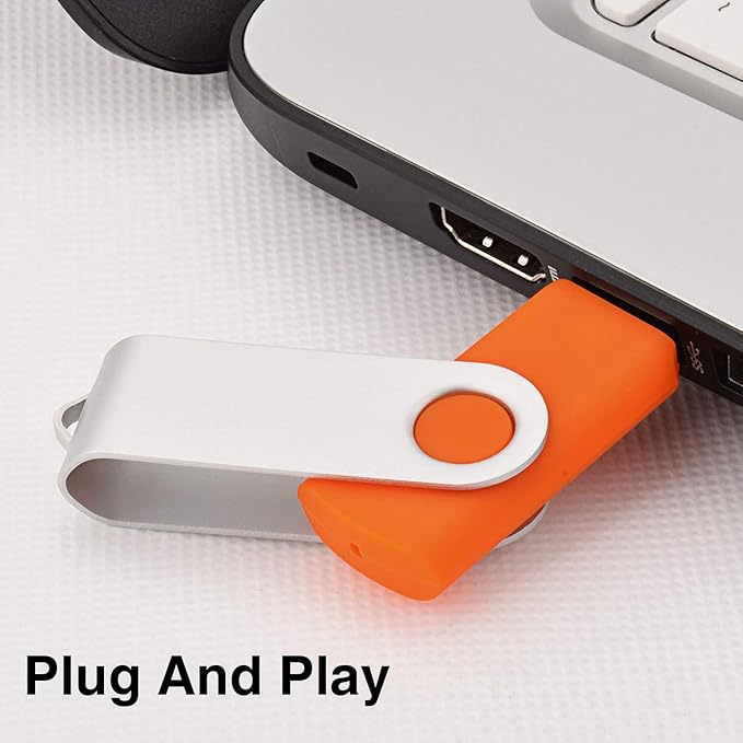 KOOTION 10 X 16 GB USB Flash Drive 16 gb Flash Drive Thumb Drive Memory Stick Pen Drive Keychain Design Orange